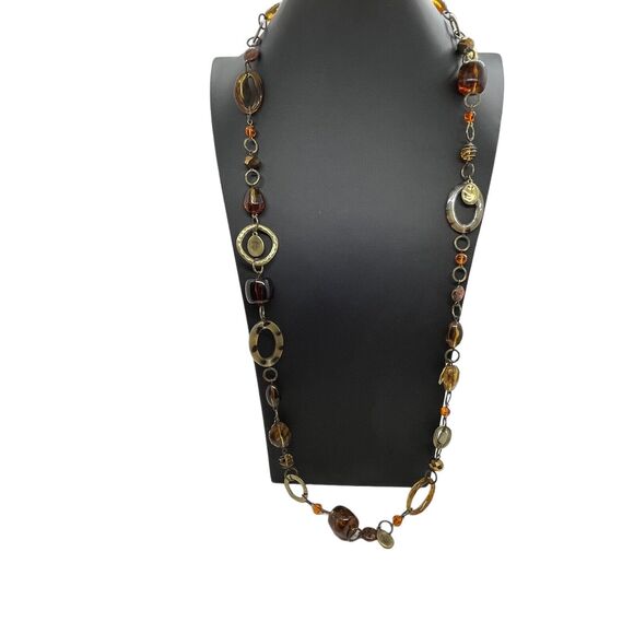 Premier Designs Honey Necklace 20363 Chunky Statement Bohemian Hippy Style - Picture 2 of 15